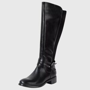 Alpine Swiss -  Erica Womens Knee High Riding Boots S Black